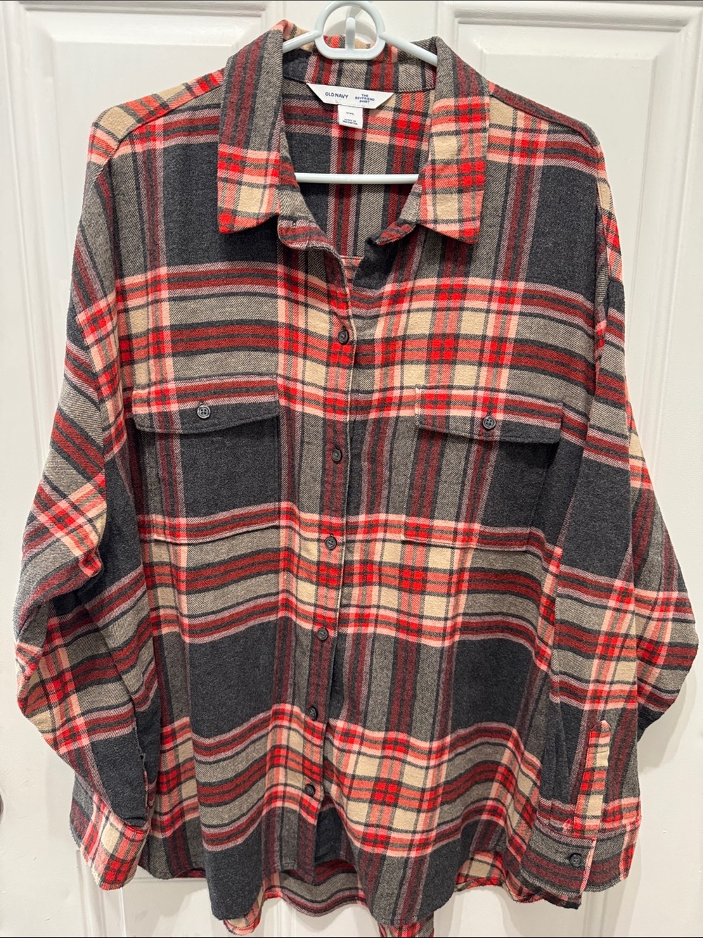 Old Navy Women The Boyfriend Shirt-EUC